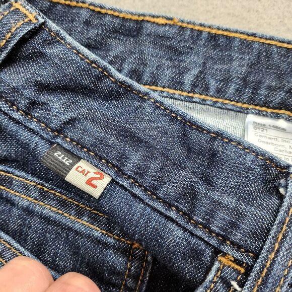 CARHARTT Flame Resistant Jeans FR Women's Dark Rugged Jeans Size 8 Tall - Picture 6 of 14